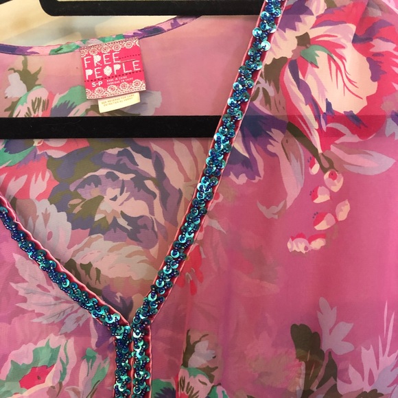 Free People - Floral Blouse - Picture 4 of 6